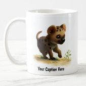 Mug Une peinture numérique d'une hyène mignonne