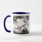 Mug Une photo Meilleur papa Jamais mignon Chien Chien  (Gauche)
