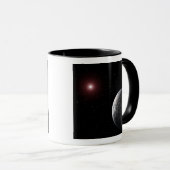 Mug Une planète glacée/rocheuse en orbite autour d'une (Devant droit)