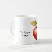 Mug Une pomme par jour (Devant gauche)