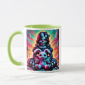 Mug Une poupée d'enfer avec son gentil lapin.  (Gauche)