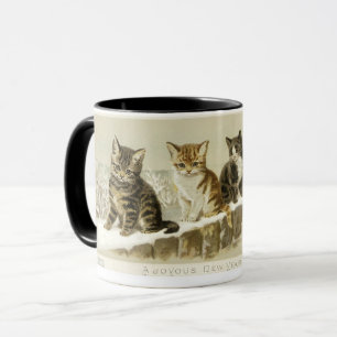 Mug Une rangée de chatons par Helena Maguire