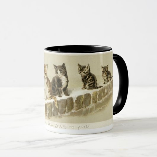 Mug Une rangée de chatons par Helena Maguire (Devant droit)