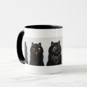 Mug Une rangée de chats noirs par Louis Wain (Devant gauche)