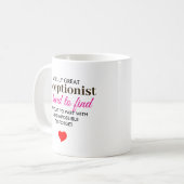 Mug Une réceptionniste vraiment géniale – Nom personna (Devant gauche)