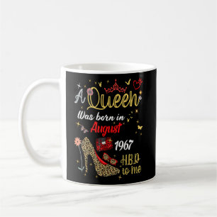 Mug Une Reine Est Née En Août 1967 Joyeux 55 Ans