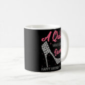 Mug Une Reine Est Née En Décembre Haut Talon Anniversa (Devant droit)