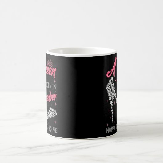Mug Une Reine Est Née En Décembre Haut Talon Anniversa (Centre)