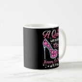 Mug Une Reine Est Née En Octobre Joyeux Anniversaire P (Devant droit)