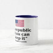 MUG UNE RÉPUBLIQUE SI VOUS POUVEZ LA CONSERVER USA CON (Centre)