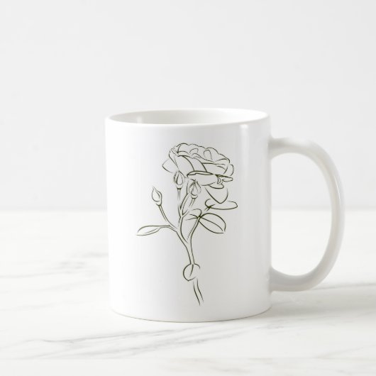 Mug Une rose pour la bien-aimée.... (Droite)