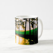 MUG UNE ROUTE SOLEILLÉE DE FORÊT ART DE COULEUR D'EAU  (Devant droit)