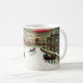 Mug Une scène de Noël de pays (Devant droit)