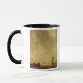 Mug Une scène de rivière, avec des pêcheurs étendant (Gauche)