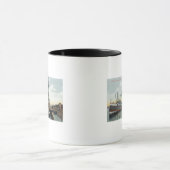 Mug Une scène d'expédition de Coos Bay à quai (Centre)