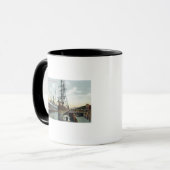 Mug Une scène d'expédition de Coos Bay à quai (Devant gauche)