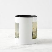 Mug Une scène d'hiver avec des patineurs par un moulin (Centre)