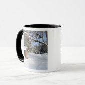 Mug Une scène enneigée à l'étang Little Lyford de l'AM (Devant gauche)