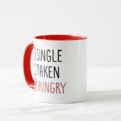 Mug Une seule prise faim drôle Saint-Valentin (Devant gauche)