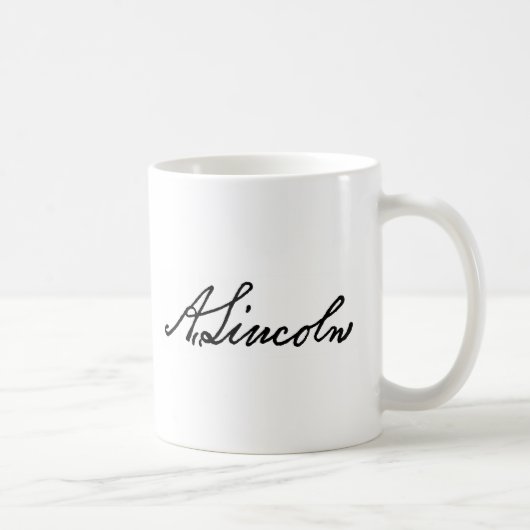 Mug Une signature de Lincoln (Droite)