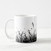 Mug Une simple herbe en silhouette (Gauche)
