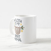 Mug "Une Sloth est mon Esprit Animal (Devant gauche)