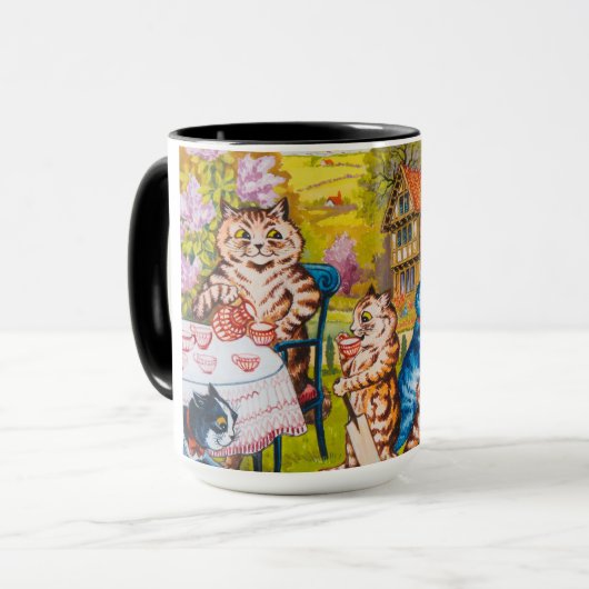 Mug Une soirée thé d'été par Louis Wain (Devant gauche)