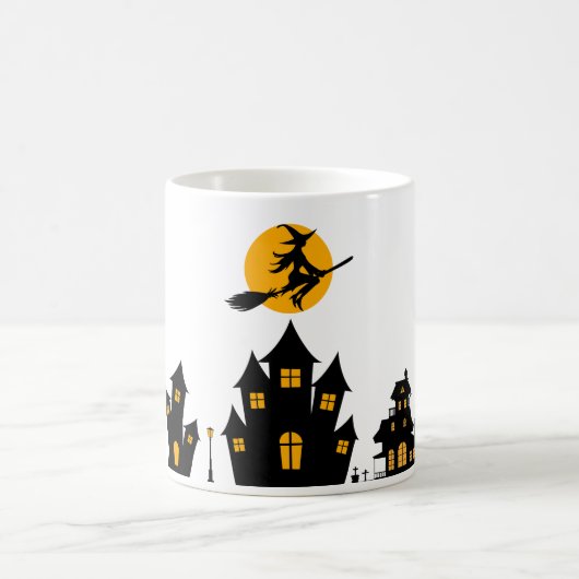 Mug Une sorcière simple en silhouette (Centre)