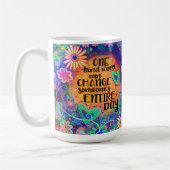 Mug Une sorte de mot Fun Floral (Gauche)