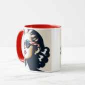 Mug Une star au style pop art. (Devant gauche)