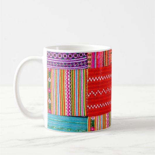 Mug une surface composée en Patchwork de style asiatiq (Gauche)