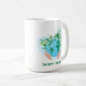 Mug Une Terre Un Amour. Sauvez la planète (Devant droit)