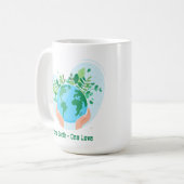 Mug Une Terre Un Amour. Sauvez la planète (Devant gauche)