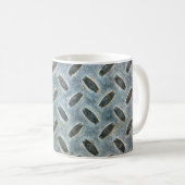 Mug Une texture de tissage métallique fond abstrait, v (Devant droit)