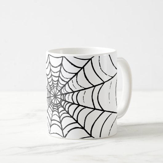 Mug Une toile d'araignée simple - Gros plan (Devant droit)