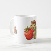 Mug une tortue mignonne mange une fraise (Devant gauche)