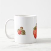 Mug une tortue mignonne mange une fraise (Gauche)