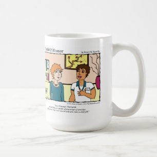 Mug "Une touche de Humour" Massage de la pilule comiqu