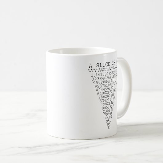 Mug Une tranche de présentation Pi (Devant droit)