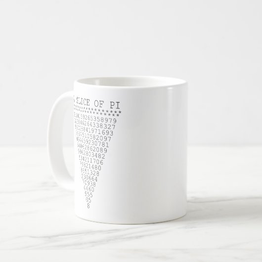 Mug Une tranche de présentation Pi (Devant gauche)