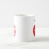Mug Une typographie de pomme d'enseignant vraiment inc (Centre)