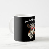 Mug Une vache drôle boujee vintage rétro (Devant gauche)