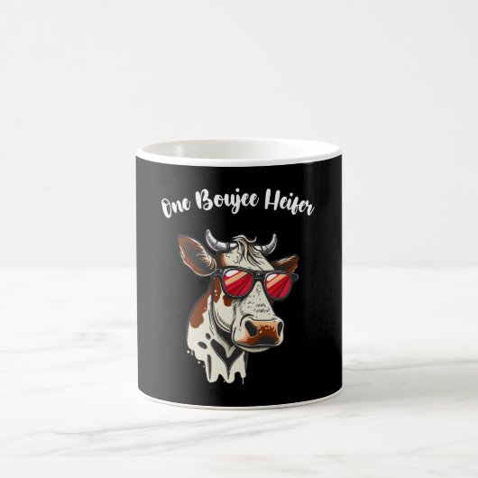 Mug Une vache drôle boujee vintage rétro (Centre)