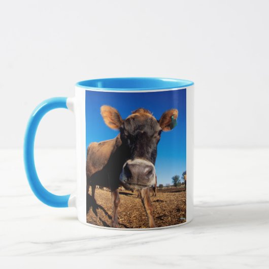 Mug Une vache jersiaise curieuse (Gauche)