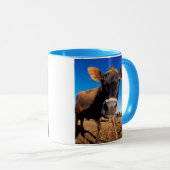 Mug Une vache jersiaise curieuse (Devant droit)