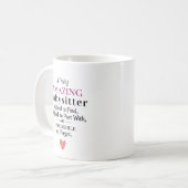 Mug Une véritable nounou incroyable (Devant gauche)