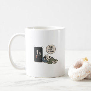 Mug Une vidéo de plus – Mème drôle de batterie de télé