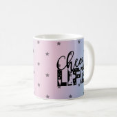 Mug Une vie plus agréable et une typographie Pom-pom g (Devant droit)