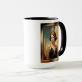 Mug Une vision de l'élégance Art déco AI Art by Xzendo (Devant droit)