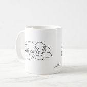 Mug UNE volonté IRRÉSISTIBLE - Nuages Gras - Script No (Devant gauche)